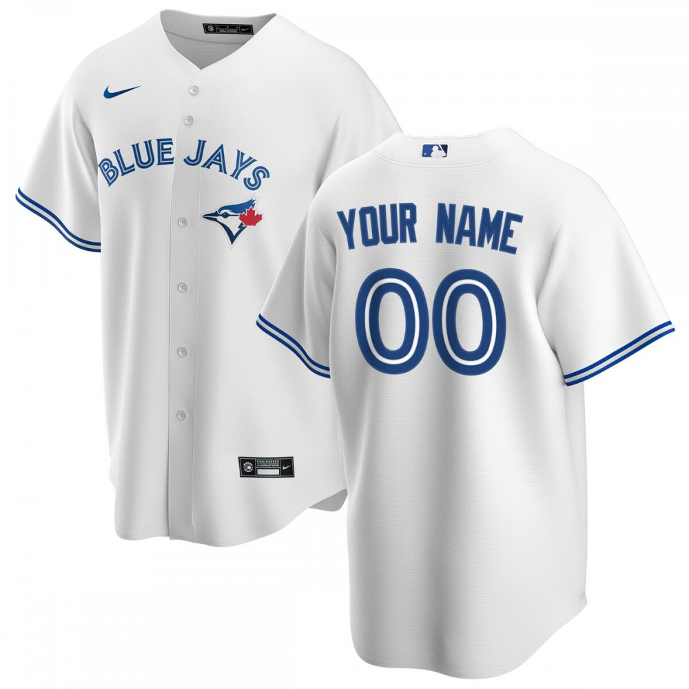 Toronto Blue Jays Home Replica Custom Jersey - White-Pro Kit Vault | Brand New 26/27 Sports Jerseys